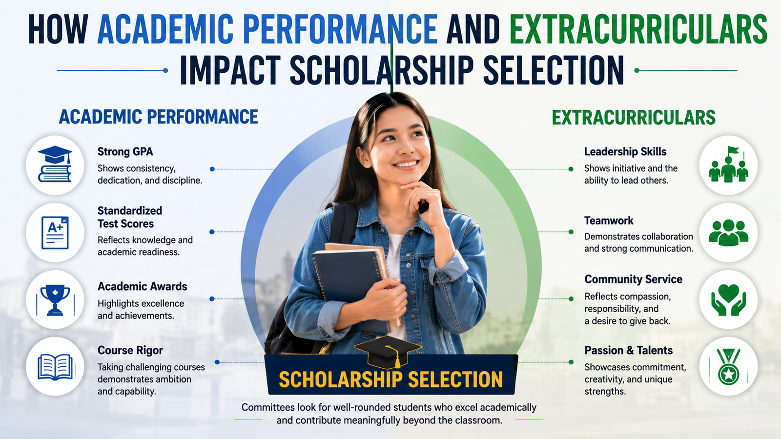 How Academic Performance and Extracurriculars Impact Scholarship Selection