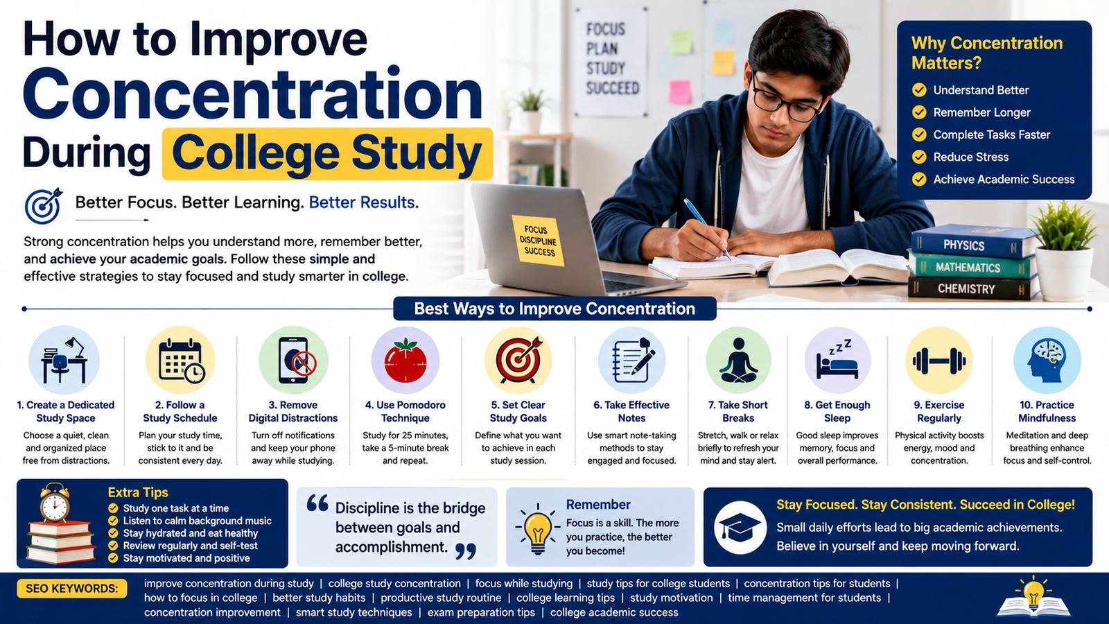 How to Improve Concentration During College Study